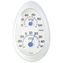クレセル 温湿度計 タマゴ型 壁掛け・卓上用 ホワイト CR-133W ダイエット・健康 健康器具 温度計・湿度計ダイエット・健康 健康器具 温度計・湿度計(3)