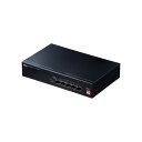 サンワサプライ 長距離伝送・ギガビット対応PoEスイッチングハブ (5ポート) LAN-GIGAPOE51