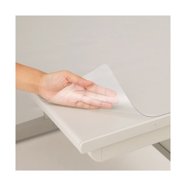 【まとめ買い セット販売】 ライオン事務器 デスクマット PVC製光沢仕上 シングル 995×695×0.8mm No.107-SE 1枚 【×10セット】