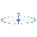 洗濯物干し 洗濯ハンガー 約83×32cm 20本掛け ワイヤー パラソルハンガー タオルハンガー 洗濯用品 ランドリー用品 ( 掃除用品 文房具・事務用品 生...