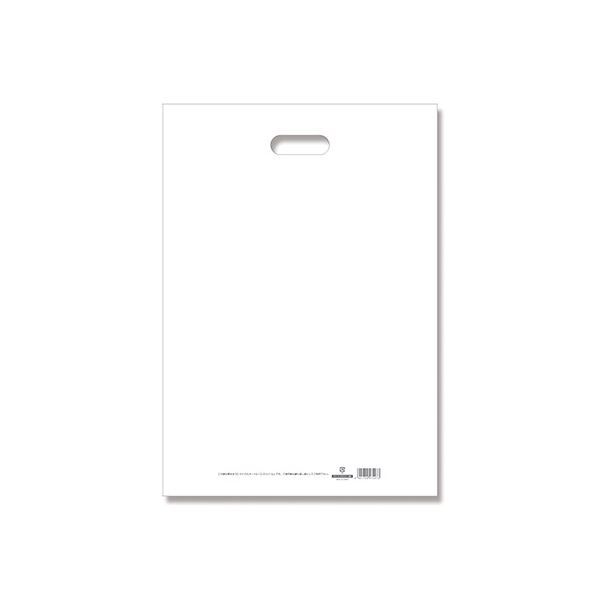 シモジマ LDカラーポリ / ポリ袋 ホワイト 縦500×横350×厚0.08mm 【×5セット】 【 セット販売 まとめ買い 割引 お買い得 事務用品 】 文具 オフィス用品 業務用 文具 備品 文房具 事務 袋