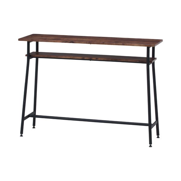 カウンターテーブル ハイテーブル 約幅1200mm スチール アジャスター付き ナビア リビング ダイニング インテリア家具（メーカー名:不二貿易） インテリア 家具 テーブル カウンターテーブル 木製、天然木