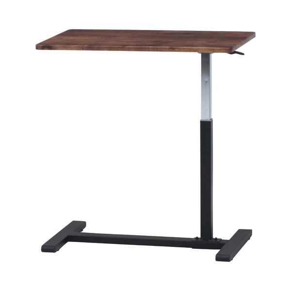 昇降式テーブル サイドテーブル 約幅70cm コの字型 キャスター付き スチール ナビア リビング ベッドルーム ソファーサイド（メーカー名:不二貿易） インテリア 家具 テーブル リフティングテーブル(昇降式)