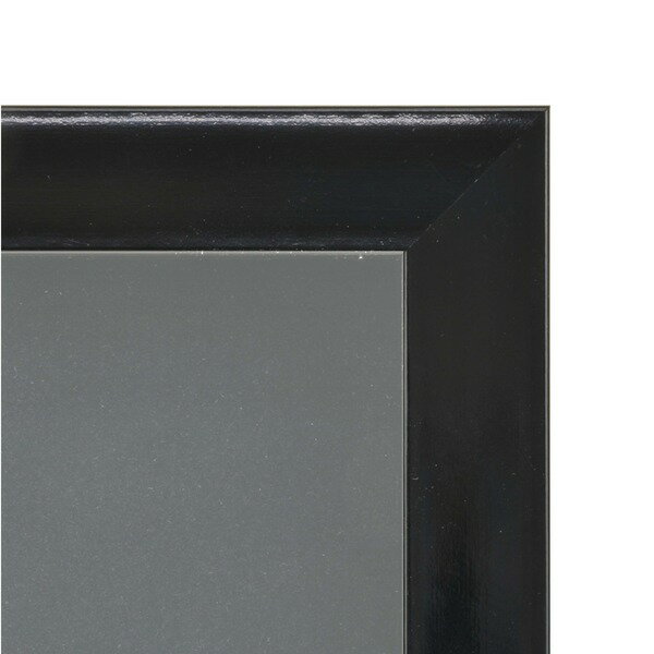 【ピンバッチ・缶バッチを飾れる額】壁掛け・スタンド付 紫外線やほこりや劣化から防ぐ B5(257×182mm) ブラック 画材 絵具 パネル 額縁 額 フレーム 2