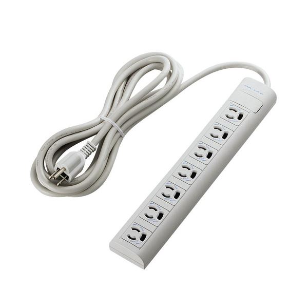 ELECOM エレコム EU RoHS指令準拠抜け止めマグネット雷PCタップ 3P・7個口 3.0m T-ECOY053NDA 1個 【×5..