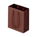 TANOSEE 【お徳用セット】 TANOSEE マットコート手提げ袋 ミニ ヨコ150×タテ170×マチ幅70mm ブラウン 1パック (10枚) 【×10セ...