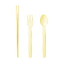 小森樹脂 箸・スプーン・フォークセットナチュラル 1セット 【×10セット】 【お徳用 まとめ買い お買い得 業務用 割引 セット販売】 【 キッチン用品・食器・調理器具 日用雑貨・キッチン用品 キッチン 食器 箸 フォーク類 おたま 調理器具・製菓器具 】