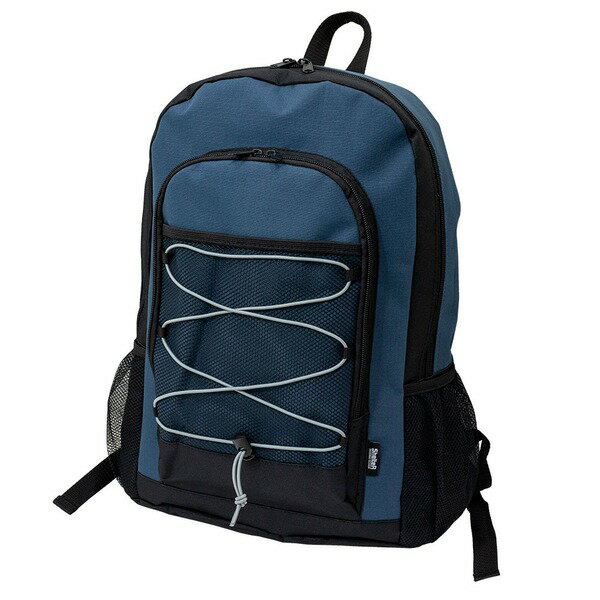 デイバック リュック リュック 30L ネイビー メッシュポケット ジッパー付ポケット 衝撃緩和用ウレタン入 デイパック 通勤 通学