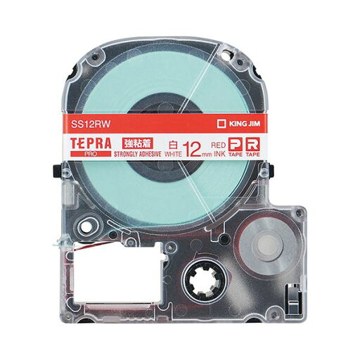 【キングジム 事務用品 KING JIM 文具 オフィス用品 文具】 テプラ PRO テープカートリッジ 強粘着 12mm 白 / 赤文字 SS12RW 1個 【×10セット】 【 まとめ買い お買い得 業務用 割引 オフィス用品 文房具 事務用品】 ラベルシール・プリンタ 【キングジム 事務用品 KING JIM 文具 オフィス用品 文具】 テプラ PRO テープカートリッジ 強粘着 12mm 白 / 赤文字 SS12RW 1個 【×10セット】 【 まとめ買い お買い得 業務用 割引 オフィス用品 文房具 事務用品】 ラベルシール・プリンタ