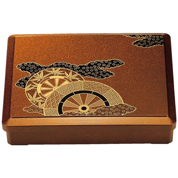 尺1 DX長手弁当 / 和食器 【御所車 仕切付 A】 310×247×67mm 日本製 〔和食 レストラン 居酒屋 店舗 業..