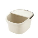 フットバスバケツ / 足湯用バケツ 【アイボリー】 蓋付き フットケア HAYUR 【×20個セット】 【お徳用 まとめ買い お買い得 業務用 割引 セット販売】(3)