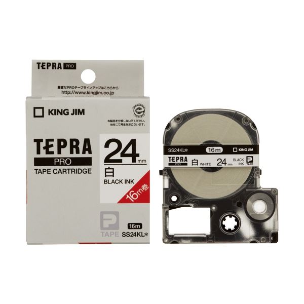 【キングジム 事務用品 KING JIM 文具 オフィス用品 文具】 テプラPROテープSS24KL-5 白に黒字24mm 5個 日用品雑貨・文房具・手芸 文房具・事務用品 文具 オフィス用品 文房具 事務用品 ラベルシール・プリンタ