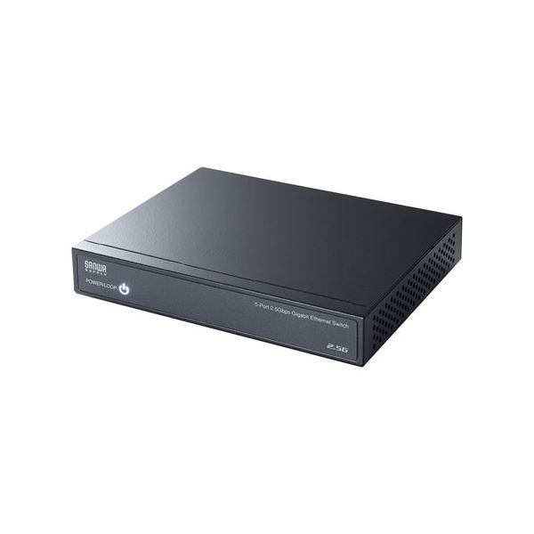 サンワサプライ 2.5G対応 スイッチングハブ (5ポート・マグネット付き) ブラック LAN-2GIGAS501