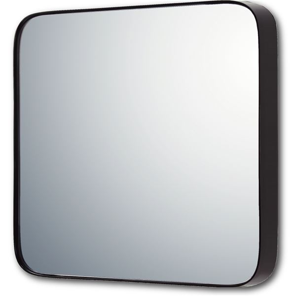 スリムラインミラー ラウンドコーナー （M）グロスブラック MIRROR / お部屋にアクセントをつける個性豊かなオリジナルミラーが多数。生活用品・インテリア・雑貨 インテリア・家具 ミラー・鏡