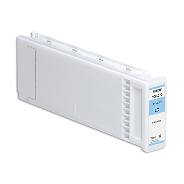 【EPSON メーカー純正品 EPSON 】 エプソン インクカートリッジライトシアン 700ml SC8LC70 1個 【インク インクカートリッジ トナー カートリッジ 印刷 業務用 コピー プリンター】 プリンタ PCサプライ・消耗品 エプソン(EPSON)用