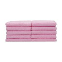 おしぼりタオル ピンク 110匁 1パック (10枚) 【×5セット】 【お徳用 まとめ買い お買い得 業務用 割引 セット販売】 リネン タオル バスタオル