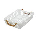 山田化学 スタックバスケット ナチュラル No.340 1個 【×30セット】 【お徳用 まとめ買い お買い得 業務用 割引 セット販売】