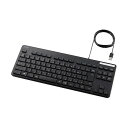 ELECOM エレコム PC機器 抗菌有線薄型コンパクトキーボード ブラック TK-FCM107KBK 1台(2)