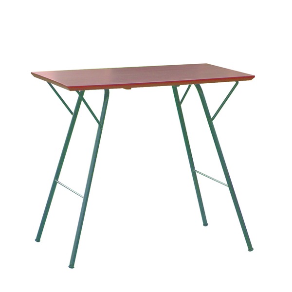 折りたたみテーブル 幅75cm ダークブラウン×ブラック 日本製 木製 スチール トラススクエアテーブル リビング ダイニング