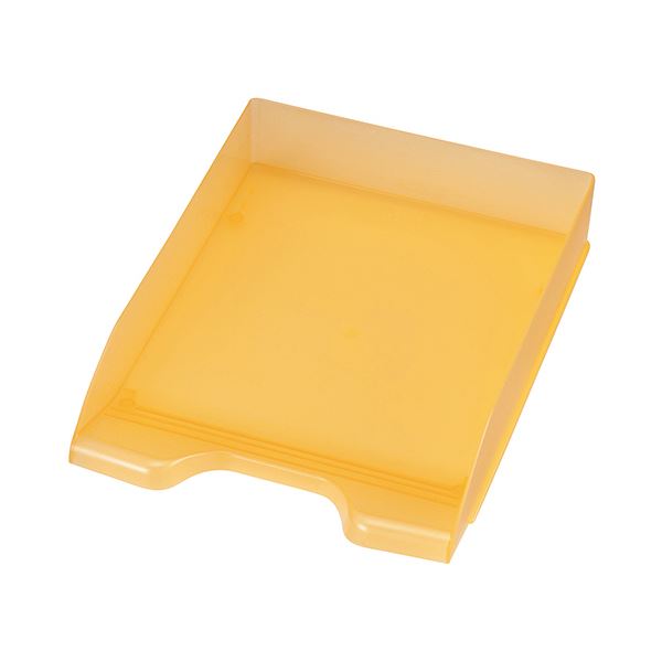 セキセイ スケルトンデスクトレーA4タテ オレンジ SSS-1246OR 1個 【×30セット】 【お徳用 まとめ買い お買い得 業務用 割引 セット販売】 事務用品 デスク オフィス オフィス家具 レターケース キャビネット 収納 レター