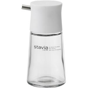 〔50個セット〕 醤油差し 調味料入れ 直径49.5×高さ102mm 容量80ml S ホワイト シール付き ガラス製 スタビアリュクス キッチン 【お徳用 ま...