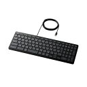ELECOM エレコム PC機器 WWCB認証 抗菌 有線キーボード ブラック TK-CB01UPKBK(2)