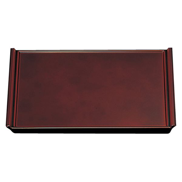 尺4 奥広フライト盆 / トレー　お盆 【溜毘沙門天】 425×340×20mm 日本製 〔和食 レストラン 店舗 お店〕 キッチン 食器 キッチン用品 飲食店 料理