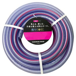 【お徳用セット 12個セット 】 カクイチ FUN 10m巻 クリアー プラス ピンクライン 内径15mm F121C ホース 【お徳用 まとめ買い お買い得 業務用 割引 セット販売】