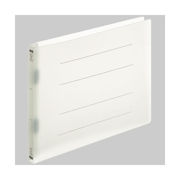 TANOSEE 【お徳用セット】 TANOSEE フラットファイル （再生PP） A4ヨコ 150枚収容 背幅18mm クリア 1パック （5冊） 【×10セット】 【 まとめ買い お買い得 業務用 割引 オフィス用品 文房具 事務用品】 ファイル・バインダー ファイル