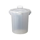 TRUSCO 半透明 PPペール丸型 本体90L TPTM-90 1個 (フタ別売)( 掃除用品 事務用品 清掃 オフィス用品 日用品雑貨 ゴミ箱 ダストボックス お掃除 )(3)