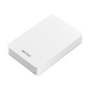 バッファロー MiniStation USB3.1 (Gen1)対応 耐衝撃ポータブルHDD 4TB ホワイト HD-PGF4.0U3-GWHA 1台
