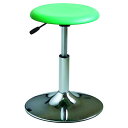 丸椅子 / パーソナルチェア 【グリーン×クロームメッキ】 幅385mm 日本製 スチール 【椅子 チェアー 業務用 PC オフィス オフィスチェアー チェア 会議室 PCチェアー】(3)