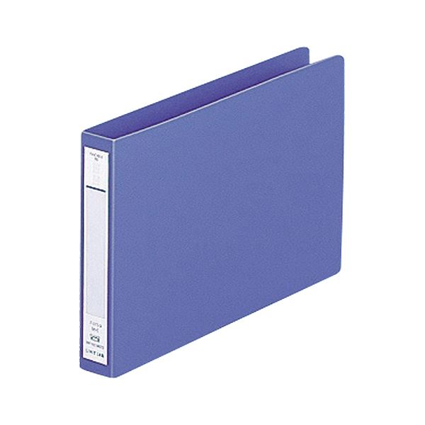 リヒトラブ パンチレスファイル （HEAVY DUTY） B6ヨコ 160枚収容 背幅25mm 藍 F-373-9 1冊 【×30セッ..