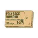 ポリバッグ エコノミー 200枚 BOX 乳白半透明 90L PBE-W90-200 日用品雑貨・文房具・手芸 文房具・事務用品 文具 オフィス用品 文房具 事務用品 袋類 袋類
