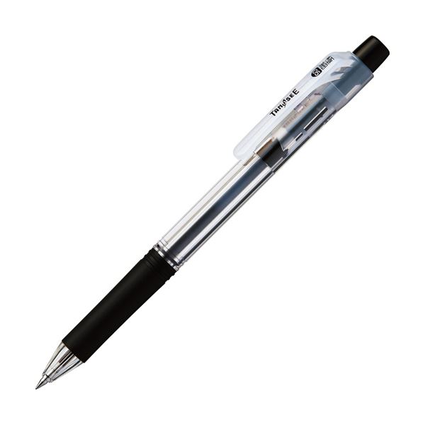 TANOSEE 【お徳用セット】 TANOSEE ノック式油性ボールペン ロング芯タイプ 0.5mm 黒 1セット (10本) 【×10セット】 【お徳用 まとめ買い お買い得 業務用 割引 セット販売】 文房具・事務用品 文具 オフィス用品 文房具 事務用品 ペン・万年筆