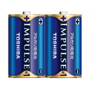 東芝 インパルス アルカリ乾電池 単1 2個パック 【×10セット】 【お徳用 まとめ買い お買い得 業務用 割引 セット販売】 家電 電池・充電池