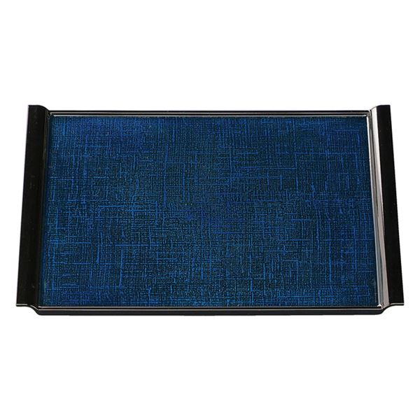 尺4 布目エアートレー / おぼん 【ブルーかすりSL】 425×333×20mm 日本製 〔和食 レストラン 居酒屋 店舗 業務用 キッチン 厨房 お店〕 キッチン用品・食器・調理器具 日用雑貨・キッチン用品 配膳用品 お盆・トレー キッチン トレー お盆 業務用食器