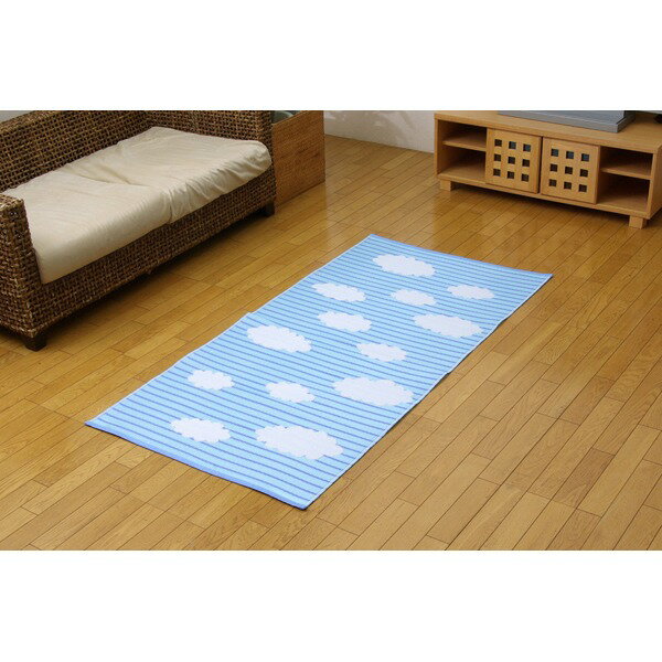 【洗濯可能】 洗える PPカーペット 『くも』 約87×174cm インテリア 内装 インテリア・収納 DIY リフォ..