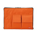 【まとめ買い セット販売】 リヒトラブ(LIHITLAB) バッグ イン バッグ A4 橙 A-7554-4 【×3セット】(2)