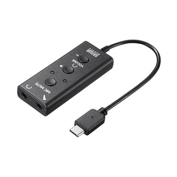 サンワサプライ USBオーディオ変換アダプタ (TypeC) MM-ADUSBTC1 1個 変換アダプタデジタル家電 家電 パソコン・周辺機器 パソコン・周辺機器