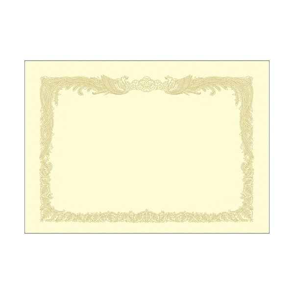 ササガワ タカ印 OA賞状用紙 厚口 クリーム A3 タテ書用 10-1387 1ケース （100枚） 日用品雑貨・文房具・手芸 文房具・事務用品 文具 オフィス用品 文房具 事務用品 ノート・紙製品 賞状用紙・賞状額縁