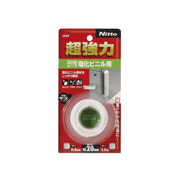 ニトムズ 超強力両面テープ 塩化ビニル用 20mm×1.5m T4581 1巻 【×5セット】 【お徳用 まとめ買い お買い得 業務用 割引 セット販売】 日用品雑貨・文房具・手芸 文房具・事務用品 文具 オフィス用品 文房具 事務用品 テープ・接着用具