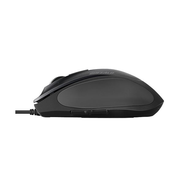 バッファロー 有線 BlueLEDプレミアムフィットマウス Mサイズ ブラック BSMBU500MBK 1個 【×3セット】 【お徳用 まとめ買い お買い得 業務用 割引 セット販売】