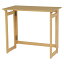 折りたたみテーブル ローテーブル 約幅80cm×奥行40cm×高さ71cm ナチュラル 木製 キャスター付き リビング