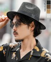 ストローハット メンズ レディース ペーパー 麦わら帽子 中折れ帽 ハット シンプル 大人カジュアル アメカジ カジュアル ストリート 古着MIX 韓国ファッシ...