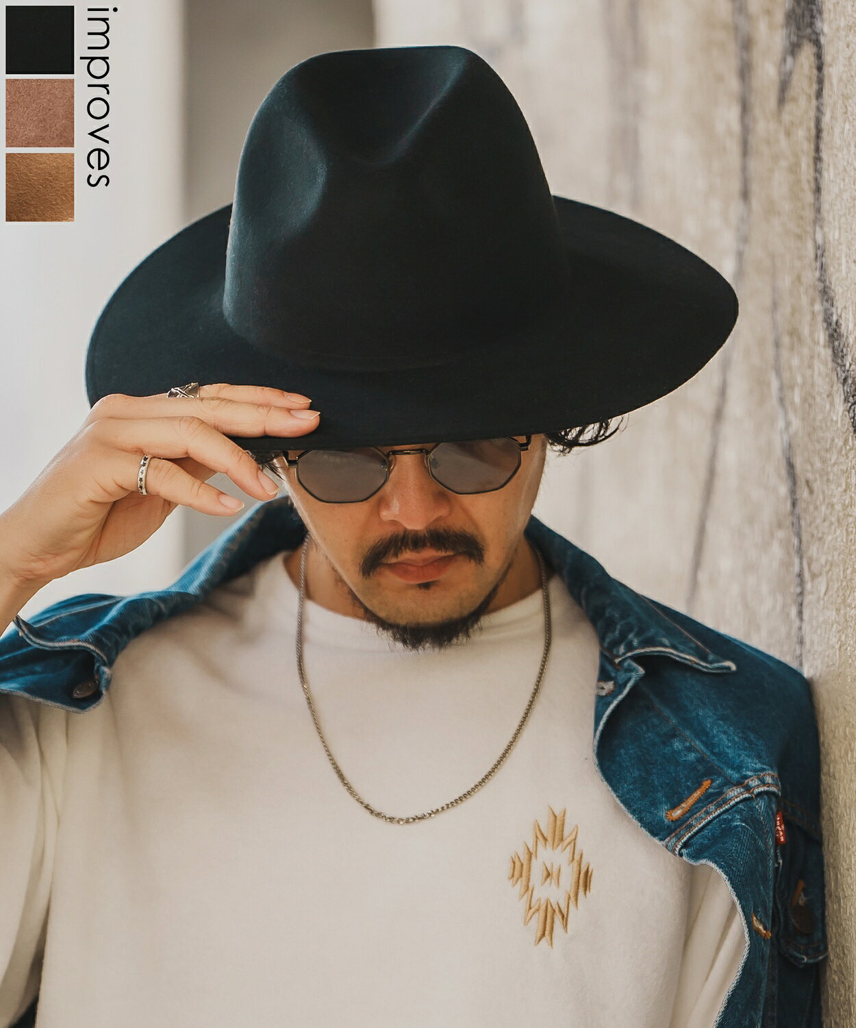 樂天商城 - 【SALE / 16%OFF】ハット メンズ レディース フェルトハット ストリート スケーター アメカジ 古着MIX 韓国ファッション ブラック ブラウン ベージュ