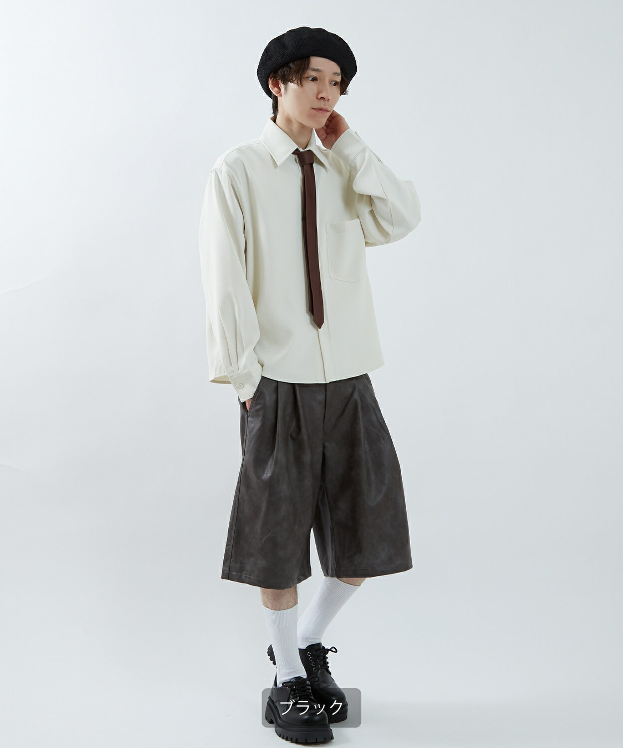 ��SALE / 14%OFF�ۥ٥졼˹ ��� ��ǥ����� �˥å� ˹�� ���ȥ꡼�� ���������� ���ᥫ�� ����MIX �ڹ�ե��å���� Y2K �֥�å� �����ܥ꡼ �١�����