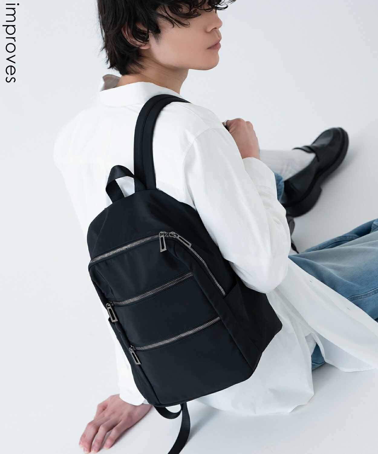 樂天商城 - リュック メンズ レディース ナイロン バックパック 鞄 通勤 旅行 大容量 ナイロン きれいめ カジュアル ユニセックス 韓国ファッション Y2K ブラック