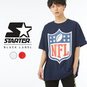STARTER BLACK LABEL スターターブラックレーベル NFL ビッグTシャツ メンズ レディース ビッグシルエット Tシャツ 半袖 ロゴ プリント