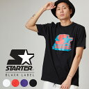 【SALE / 50 OFF】STARTER BLACK LABEL スターターブラックレーベル Tシャツ メンズ レディース カットソー 半袖 クルーネック ブランド ロゴ プリント ホワイト ブラック レッド パープル 白 黒 赤 紫 ストリートファッション スポーツミックス